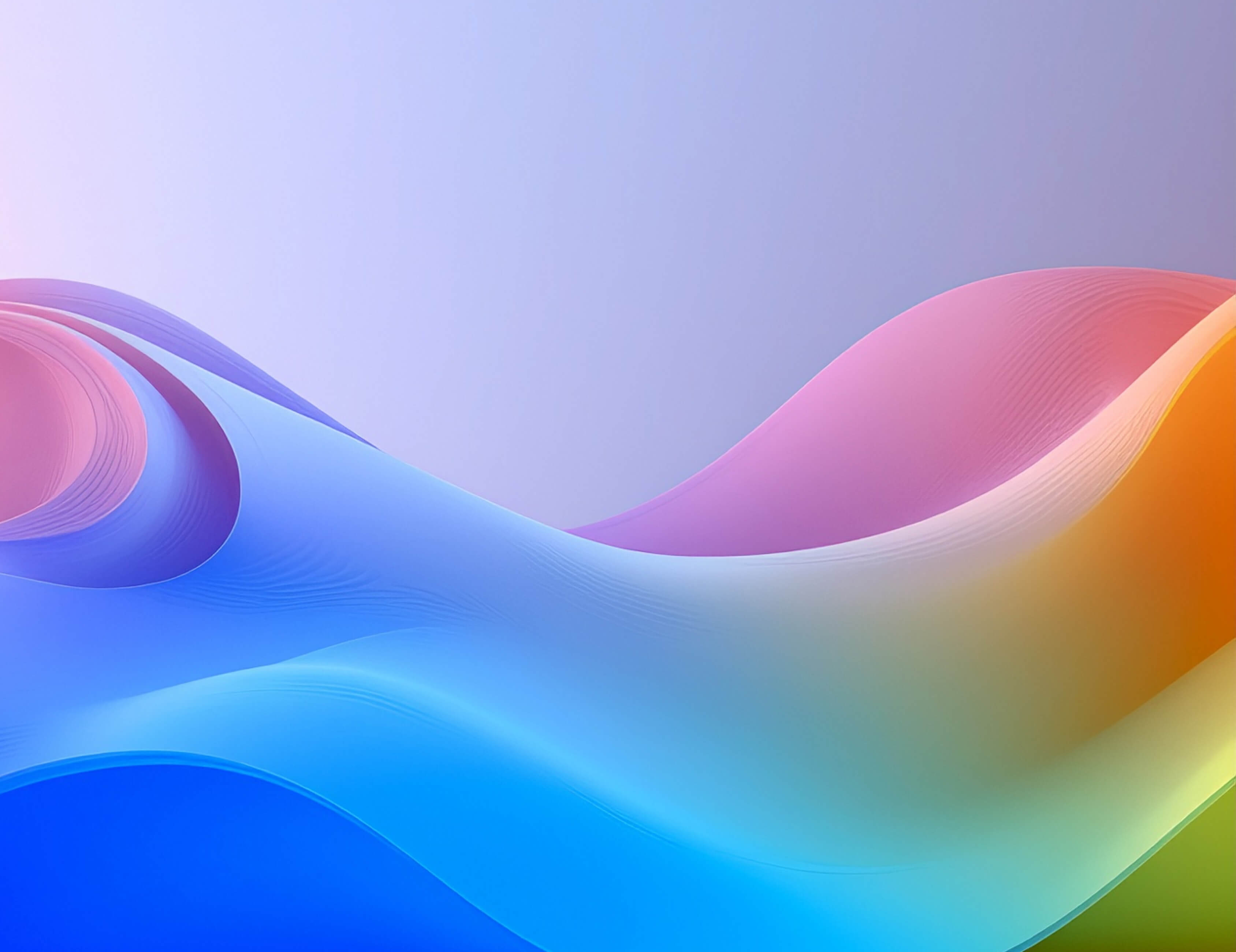 Light version Wavey curvey lines of varying cloulrs including blue pink orange and purple